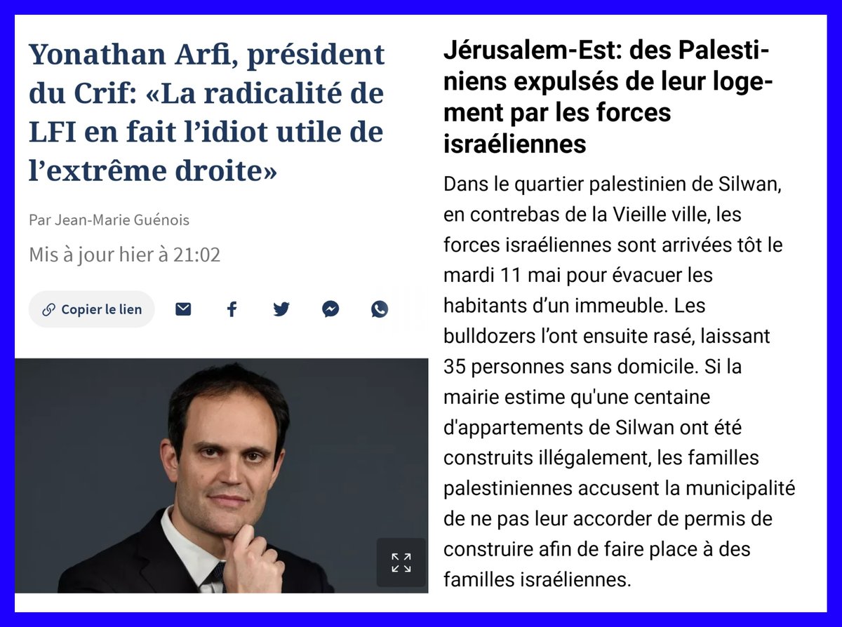 aziane54's tweet image. Disnlebmec qui souris et regarde ailleurs lorsque les familles palestiennes sont expulsées de leur maison pour laisser la place aux colons israéliens. 
#CRIF #Arfi #Palestine #IsraeliApartheid #colonisateurs #melenchon