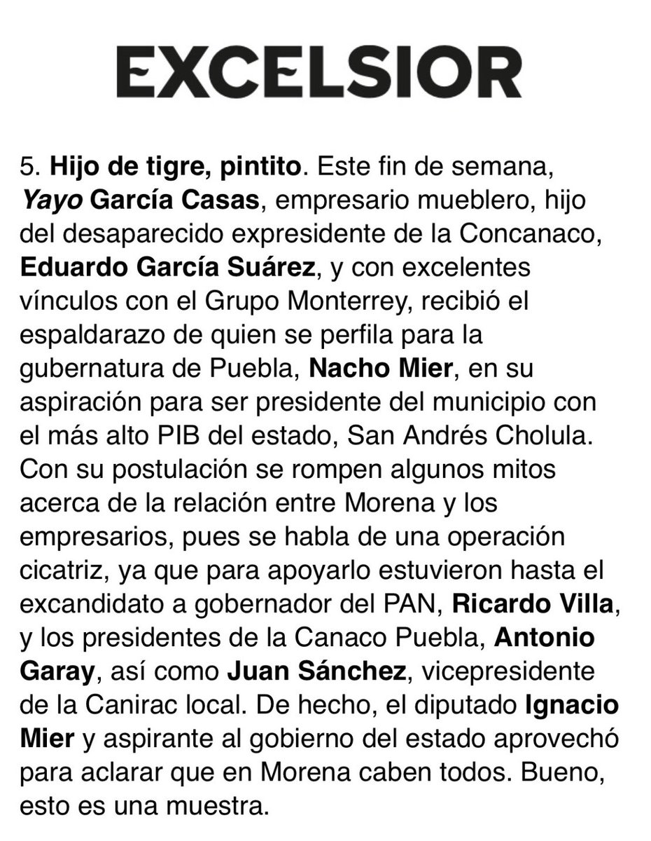 FRESS_SAndresCh's tweet photo. ¿Qué información tienen en la CDMX sobre la candidatura de @Yayocasas? 
El día de hoy apareció destacado en #FrentesPoliticos de @Excelsior y en la columna de @aguilar_dd 👇🏽🚨 https://t.co/YDKCSJRQcL