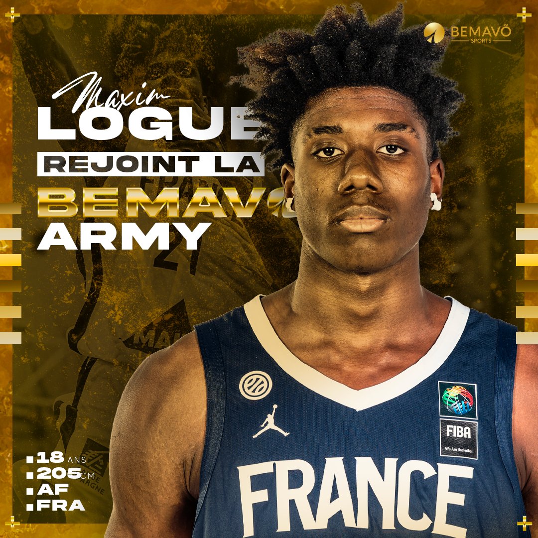 #Recrutement2023 :  Maxim Logue, jeune ailier-fort, rejoint le rang des talents que nous représentons, nous en profitons également pour lui souhaiter un joyeux anniversaire 🎂
.
#SoldatDeLinfini #BemavoArmy #BemavoCorporation