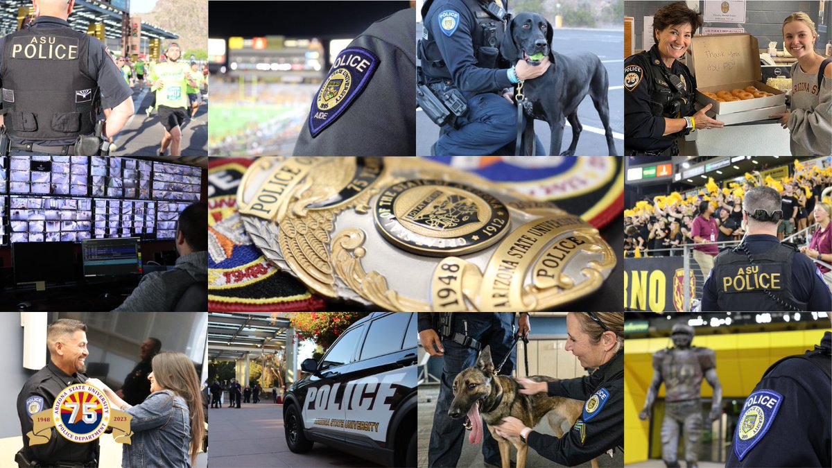 ASUPolice's tweet photo. Are you looking for a community focused and rewarding career?
Then we have good news... #ASUPD is accepting applications for new recruits!
Apply now at https://t.co/Rf5bXLxdyp, or email Police_Careers@asu.edu for more info.
#JoinOurTeam #75YearsOfService #ASUPolice 🔱🚔 https://t.co/v4DdLSMFki