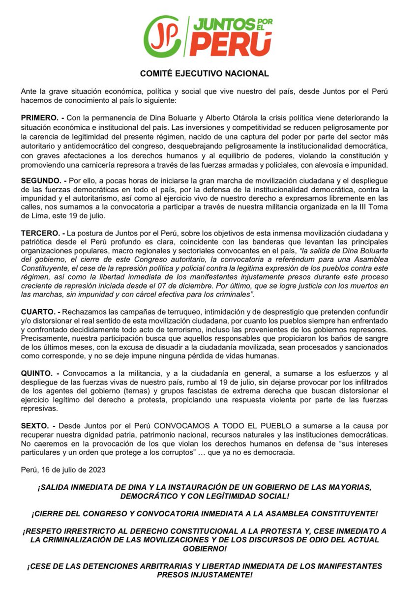 Comunicado