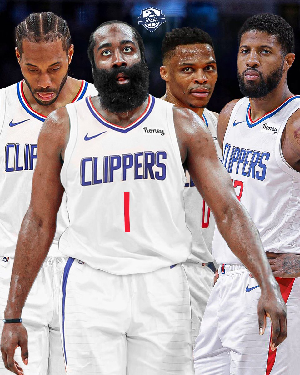 RTNBA's tweet photo. James Harden wants to be traded and wants to go to the Clippers, per @ShamsCharania 

PG x Kawhi x Harden x Westbrook… who says no? 👀 https://t.co/jgnVbhNfIz