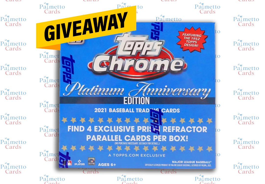 Palmetto_Cards's tweet photo. It’s giveaway time! To enter you must:

1. Follow @Palmetto_Cards 
2. RT &amp; Like this post

We will draw a winner Friday at 5 pm! https://t.co/JyAcEzSnwD
