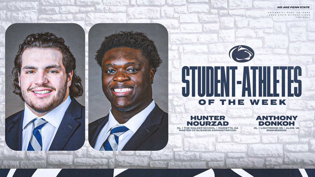 S/o to @NourzadHunter & @Donkoh_Anthony, our Student-Athletes of the Week 📚💪 #WeAre