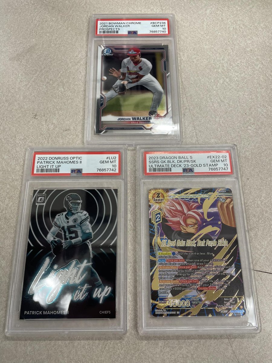 UndisputedCard's tweet photo. We have some POP 1 Gem Mint 10s going up on the website later tonight alongside some other new slabs from our latest PSA submission! 

#PSA10 #cardshop #undisputed https://t.co/ecOEpCgZuR