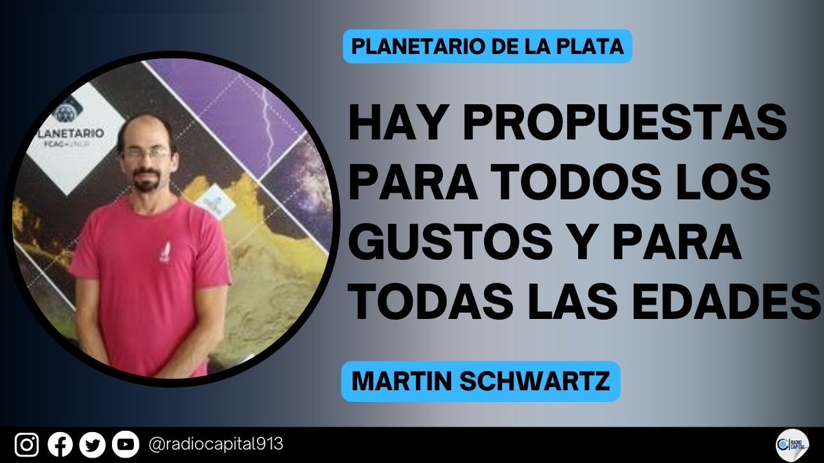 Ya está disponible la entrevista a Martin Schwartz en #LaVuelta

Tema central:
✅ Actividades en vacaciones de invierno

Aquí el link: youtu.be/qXTHed9v3wg #LaPlata