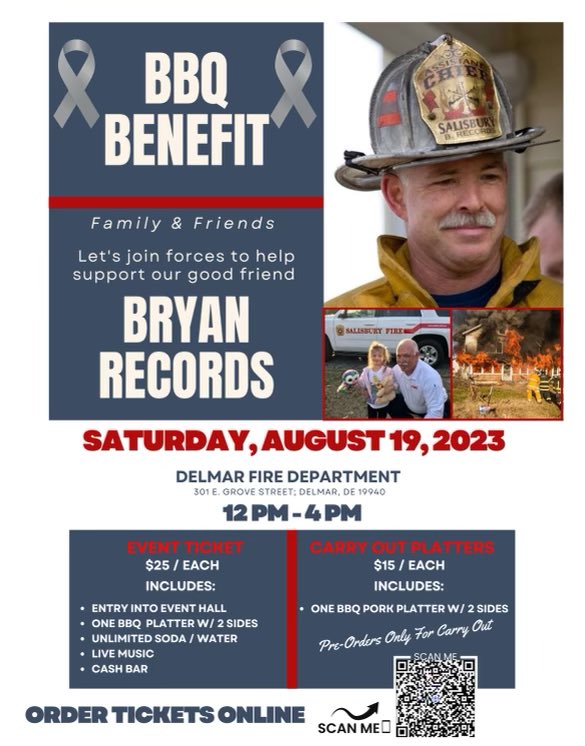 Please find the time to come support one of the best Chiefs in the business! Bryan is top shelf on the fireground and as a family man. Just needs some help to get him through this battle he is fighting with cancer. @fireengineering @FireApparatus1 @BillyGoldfeder @TTraining