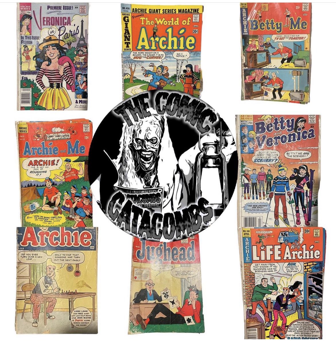 comiccatacombs's tweet photo. Vintage Archie Comics Show Show on WhatNot - Monday July 17th @ 8:00 pm ET. $1 per book starts.  https://t.co/y8e15p6o9B. #thecomiccatacombs #whatnot #comic #comics #comicbook #comicbooks #archie #veronica #archiecomics #betty #jugheard https://t.co/QF5noAqA74