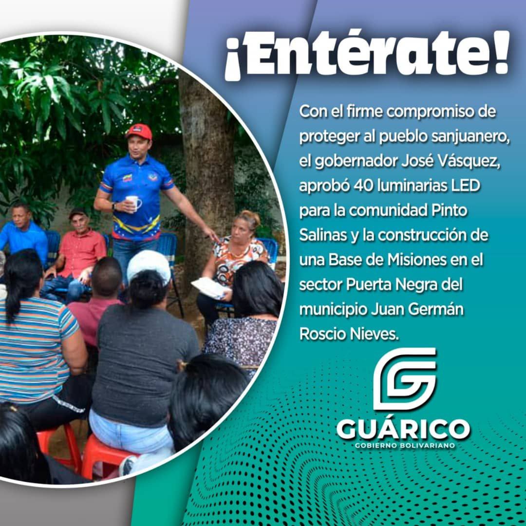 #Entérate📢 El gobernador <a href="/josemvasquez/">José Vásquez</a> está comprometido en proteger el pueblo sanjuanero, y seguir mejorando cada área del estado guariqueño. 

#Guárico
#CongresoMundialDePoesía 
#GuáricoEsSaludParaElPueblo
