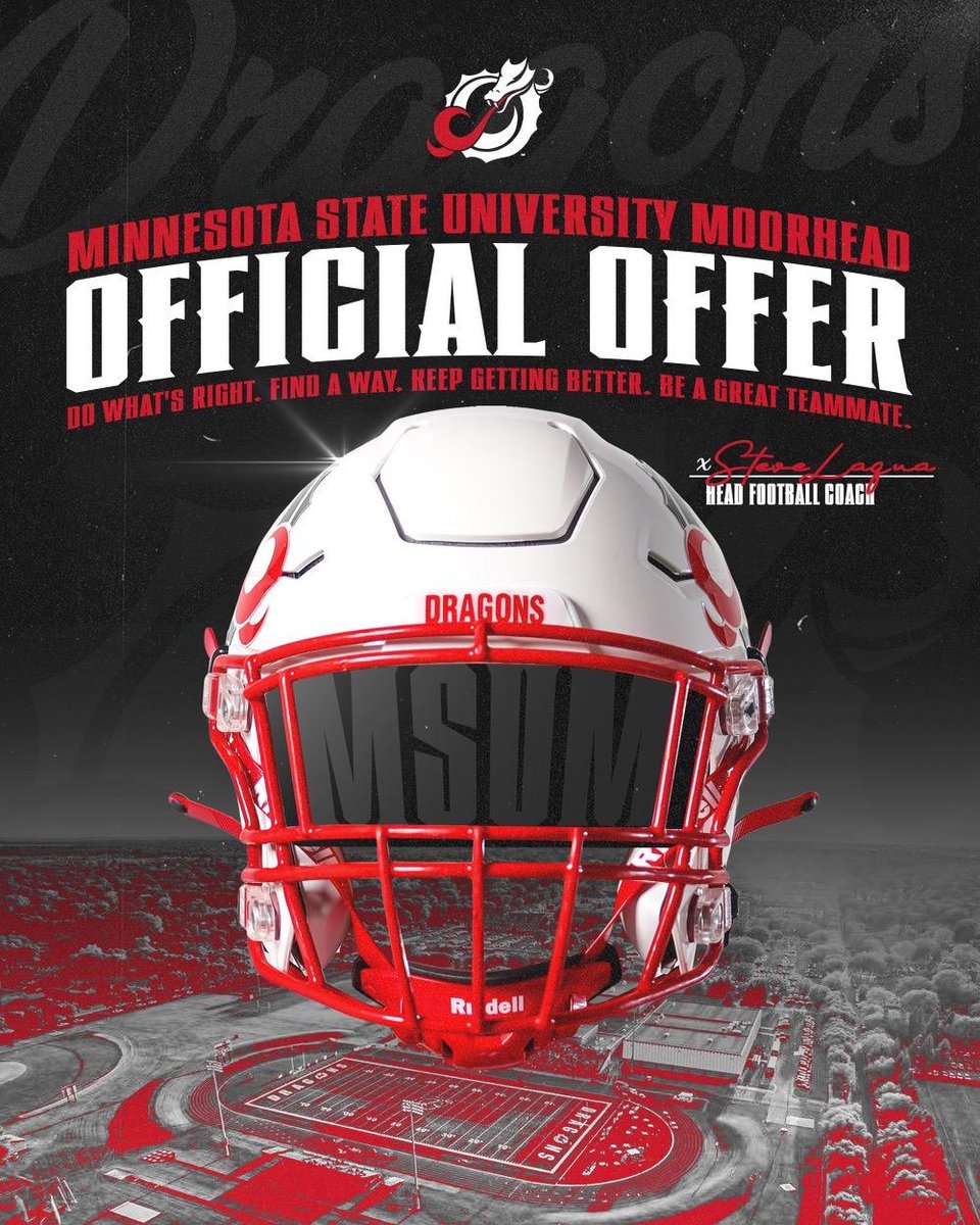 After a great talk with <a href="/CoachScott_88/">AJ Scott</a> I am blessed to receive an offer from MSUM! <a href="/coachjcurrier/">Jesse Currier</a> <a href="/CoachLaqua/">Steve Laqua</a> <a href="/DiscovererFB/">Columbus Football</a> <a href="/Coachwilliamsc/">Craig Williams</a>
