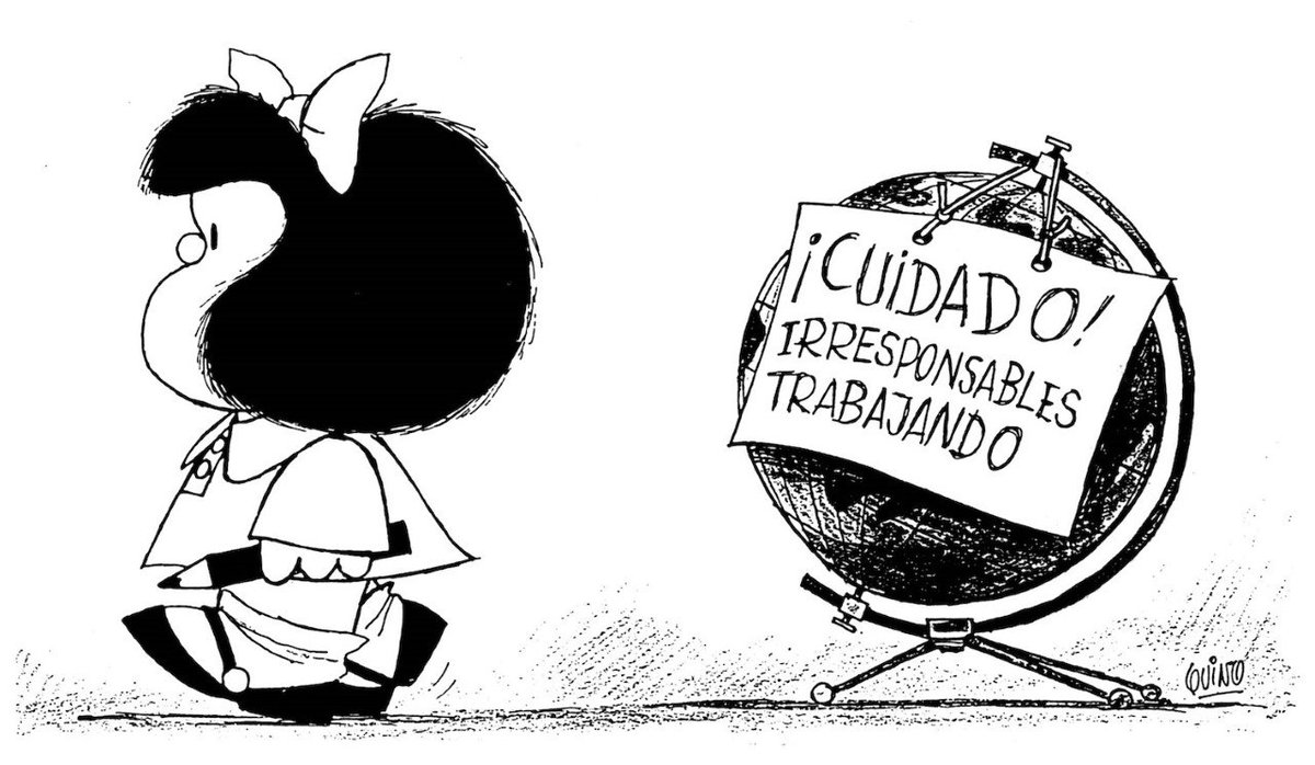 literlandweb1's tweet photo. “Lo malo de la gran familia humana es que todos quieren ser el padre”. 
Quino (Joaquín Salvador Lavado Tejón) https://t.co/BJurYkvI59