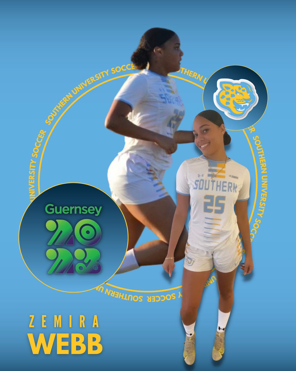 southernu_wso's tweet photo. Congratulations to Zemira Webb on her recent GOLD medal with the Bermuda Women’s National Team. Great Job to her and the team🇧🇲 #soccer #internationalplayer #prowlon #southernisthestandard💙💛🐆 https://t.co/JQD2UoSIsh
