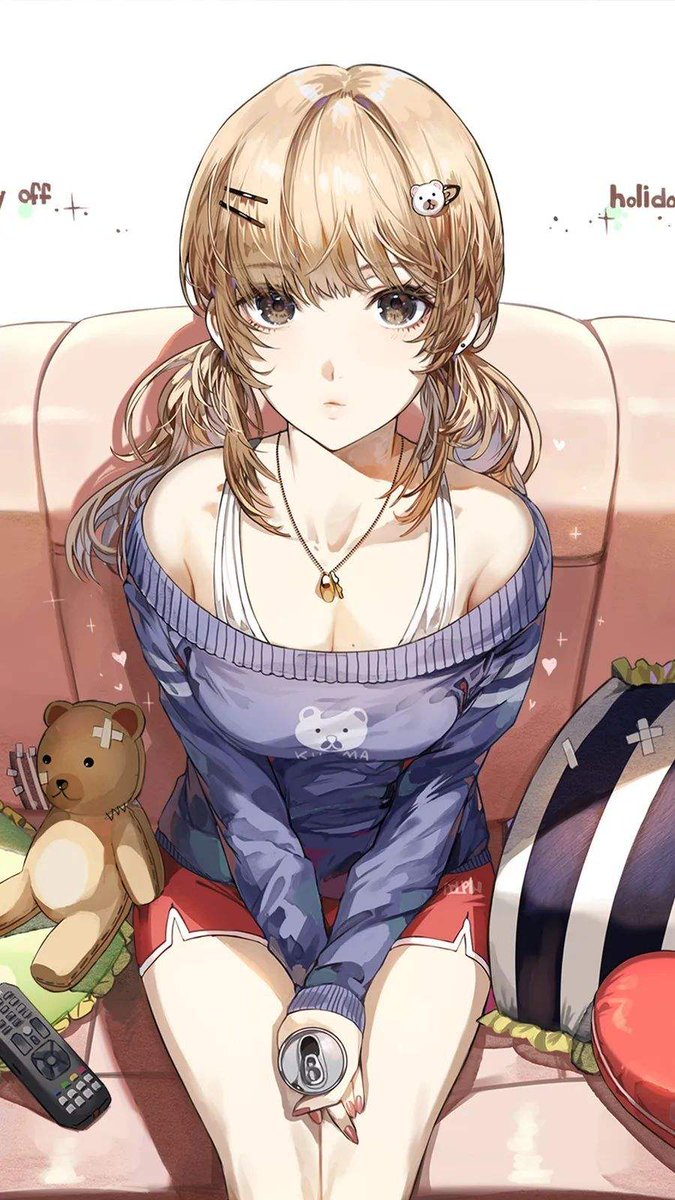 ゲームをしながら一緒に遊びに来てください！🙈🙈🙈🙈🙈 #Anime #Kawaii #illustration