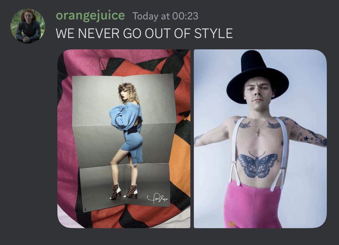 WE NEVER GO OUT OF STYLE