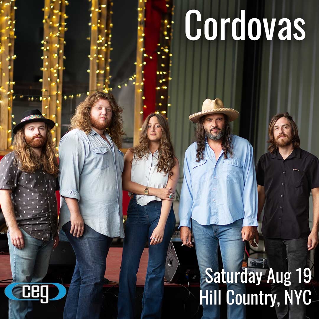 Get your tickets for @CordovasBand at @hillcountrybbq on Saturday August 19! You don't want to miss this blend of folk, country, and groove-heavy rock and roll!! Tickets available at cegpresents.com