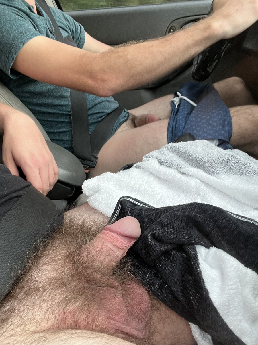 phoeNicksboi's tweet photo. Dicks out on the mini-road trip. 

Not pictured: me busting the fattest nut all over myself cuz my friend knows how to tell the dirtiest stories 😈 https://t.co/4fRmzhQoGd