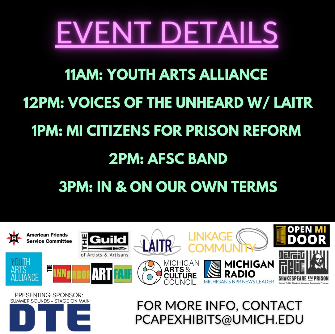 Elevate The Mic is happening THIS Friday, July 21st from 11am to 5pm! Come join us for a chance to witness life-changing performances from a diverse array of talented artists. Let's ignite the movement toward social change, one mic at a time.🎙

#UMich #AnnArbor #SocialJustice