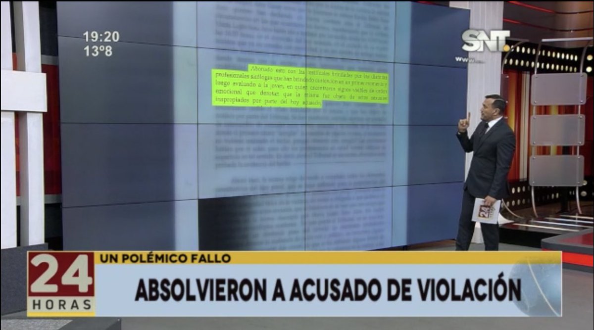 Terrible la justicia en Paraguay: un hombre denunciado por abuso sexual a una MENOR fue ABSUELTO porque en la violación “no hubo violencia”. 
La Cámara de Apelaciones considera al fallo como un despropósito inaceptable. @sntcanal9
