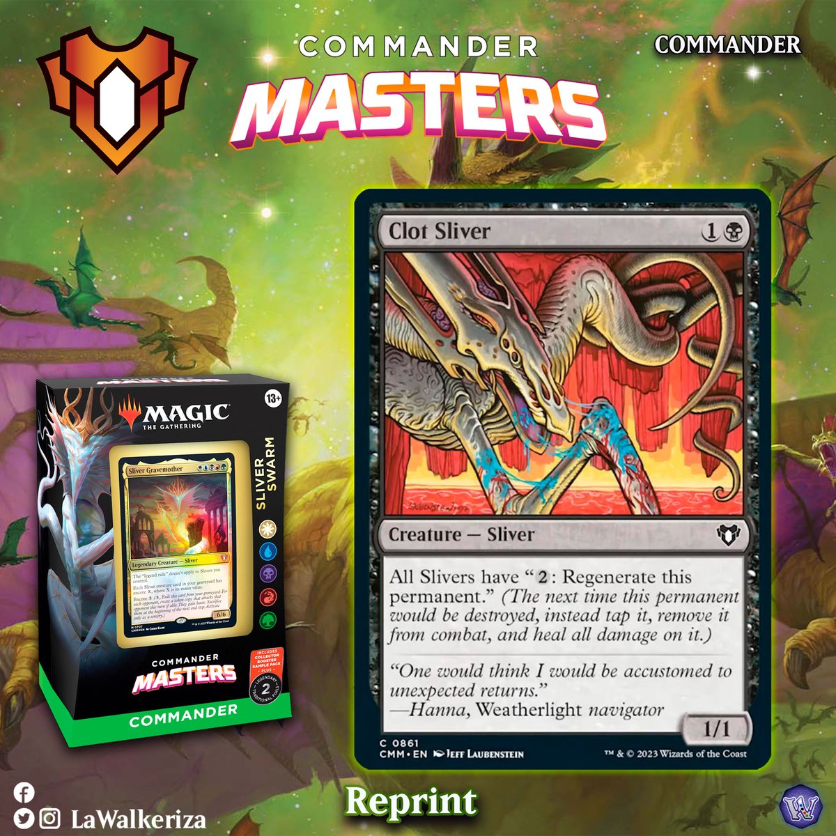 LWalkeriza's tweet photo. #LaWalkeriza
#MTGHispano #MTGCMaster #MTGspoilers #MTG #MagicTheGathering #mtgcommunity
#MTGcommander #Sliver #Rukarumel #MTGslivers https://t.co/aSPntwr7VC
