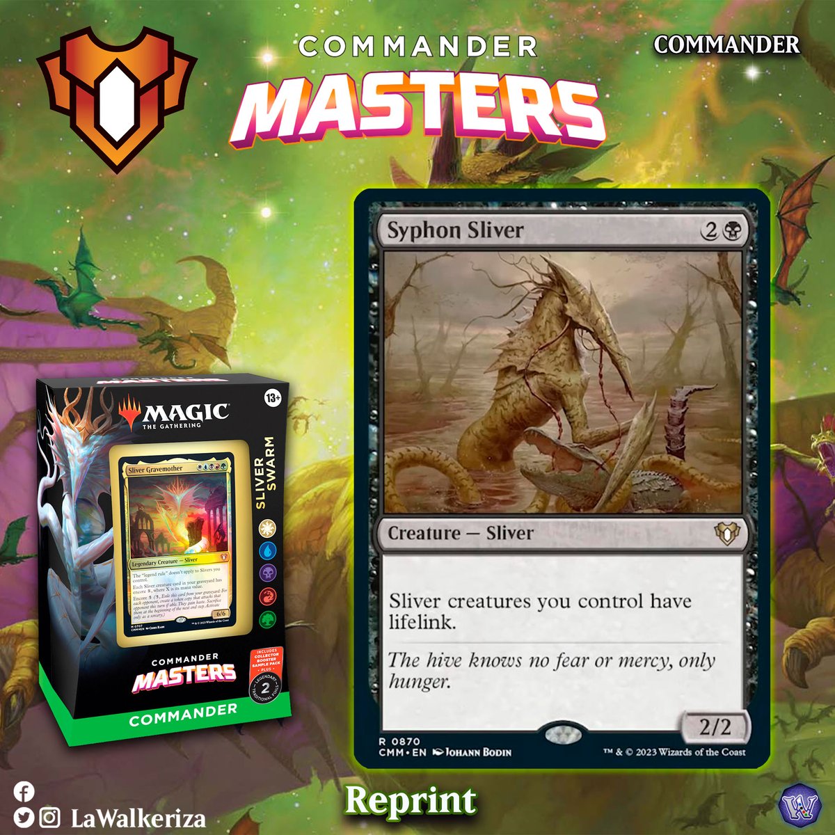 LWalkeriza's tweet photo. #LaWalkeriza
#MTGHispano #MTGCMaster #MTGspoilers #MTG #MagicTheGathering #mtgcommunity
#MTGcommander #Sliver #Rukarumel #MTGslivers https://t.co/aSPntwr7VC