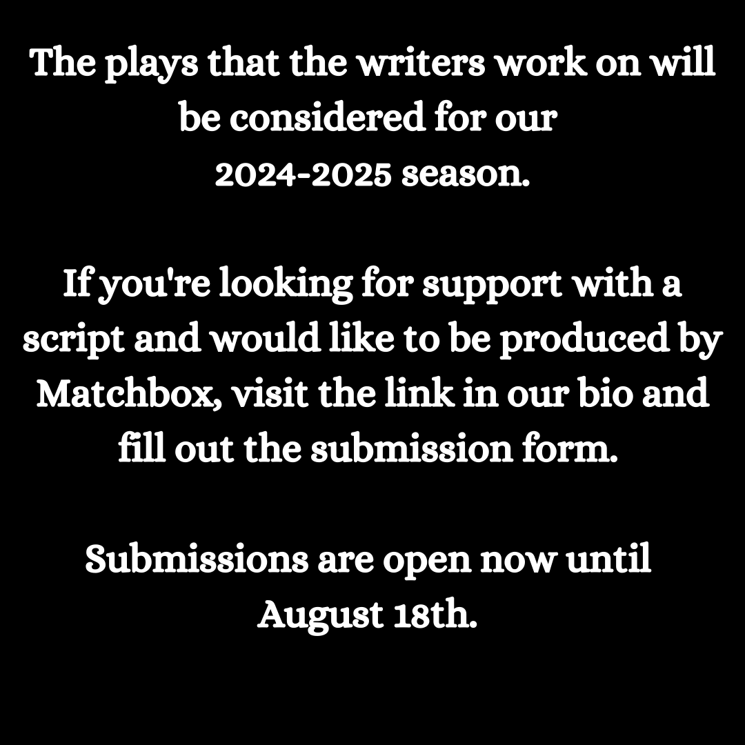 TheatreMatchbox's tweet photo. Matchbox is excited to introduce our Playwright's Group! Two groups will be created- one that meets virtually and one that meets in person in the New Haven, CT area. https://t.co/sRTY50Aqxi