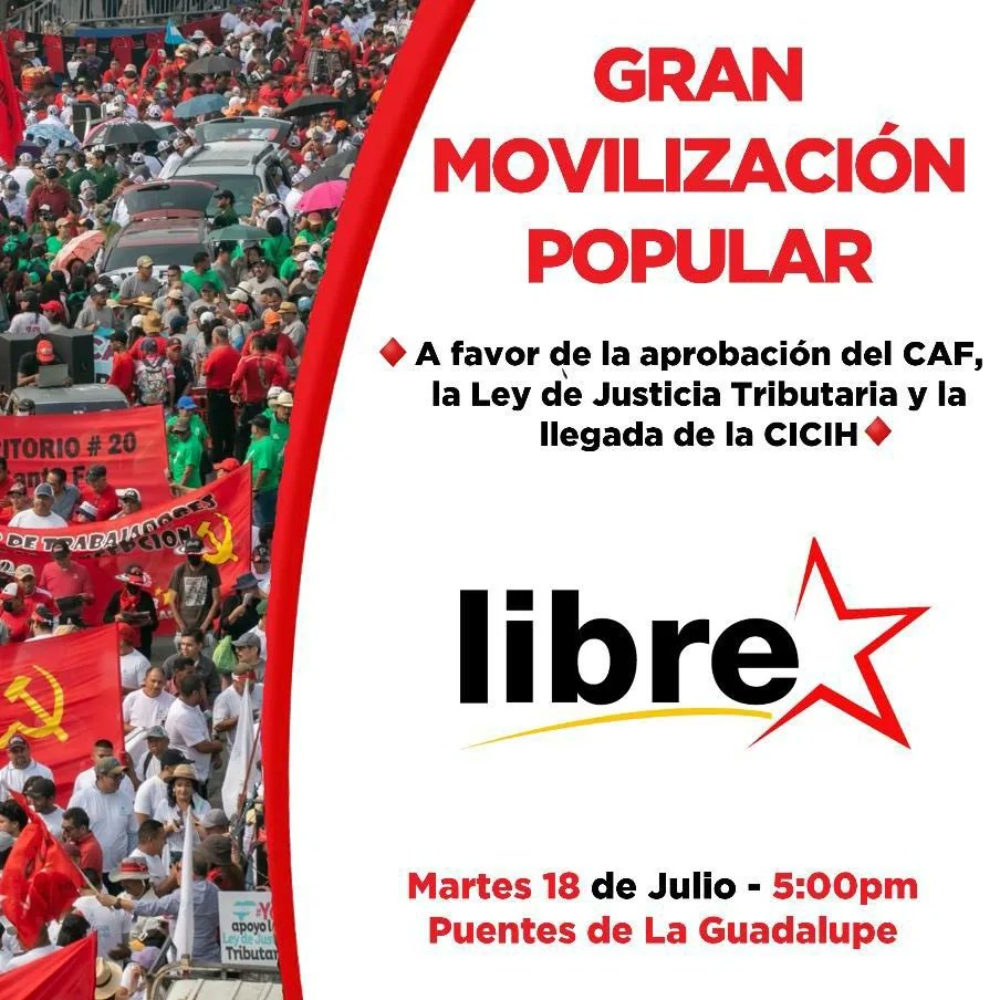 PPoderPopularHN's tweet photo. 🛑📢 Expresidente @manuelzr convoca a movilización mañana a las 5:00 pm. Para exigir al Congreso Nacional la ley para la instalación de la #CCIH
¡Todos a movilizarnos para luchar juntos contra la corrupción! 🚫
#NoticiasPPopular https://t.co/YkpxhxYkNd