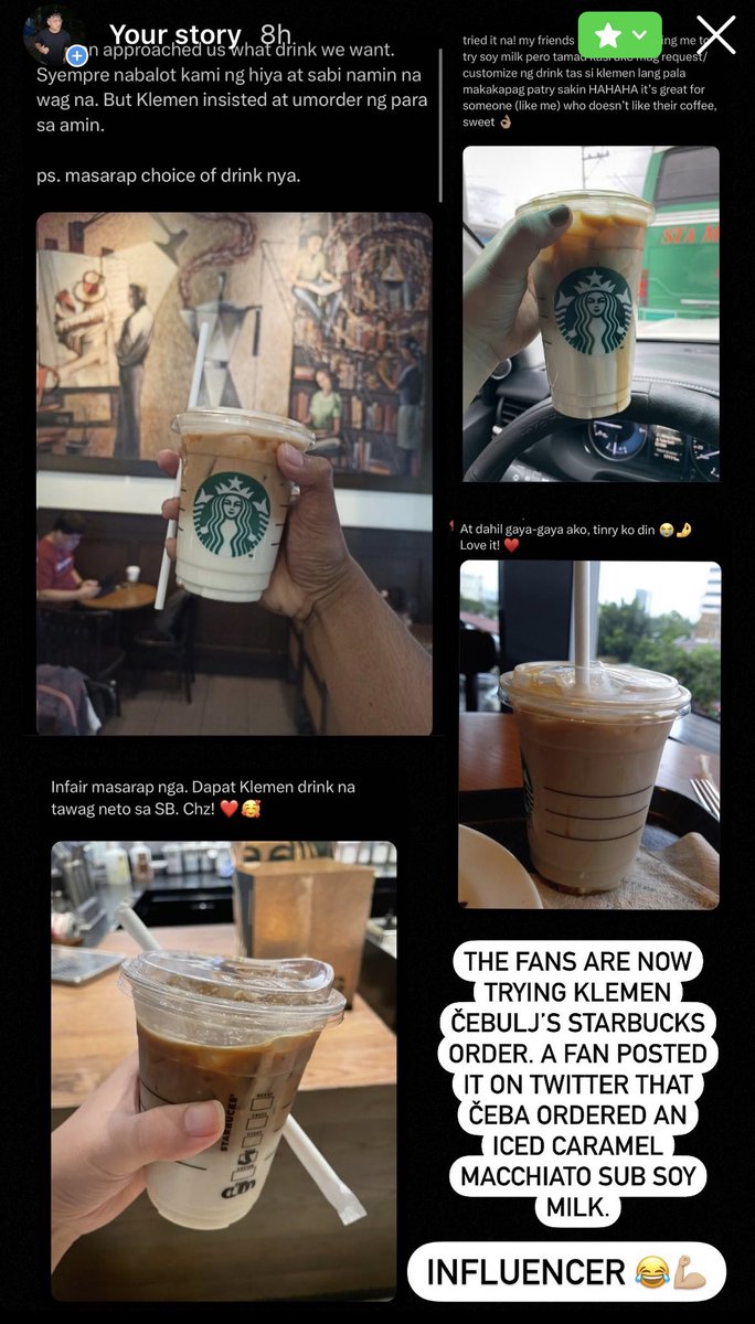 LUCA 🔥 on Twitter "Klemen Čebuljapproved! 💪🏼💙💚 Iced Caramel Macchiato