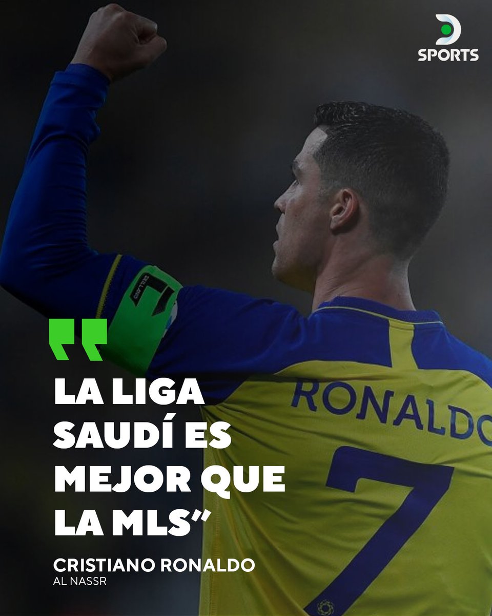 DSports's tweet photo. 💣 ¿Qué opinas de lo que dijo Cristiano Ronaldo?

🔁 TIENE RAZÓN
❤️ LA MLS ES MEJOR

📸 Al Nassr https://t.co/XCUHM8CT21