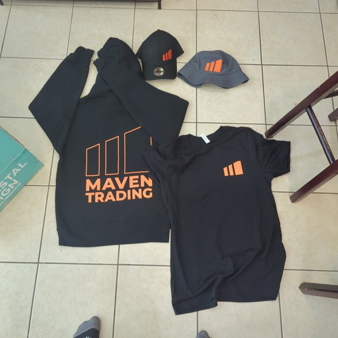 🧡MERCH + LIVE ACCOUNT🧡

Giveaway : 
+ 1 bucket or regular hat 
+ 1 sweater or shirt
+ $5000 Live Account!

1. Retweet
2. like and comment which items you want and your sizes
3. follow @hunter_4x <a href="/Sebthony/">Seb | Maven Founder/COO</a> <a href="/Maventrading/">Maven Prop Trading</a> 
4. follow our IG @mavenproptrading

winner friday