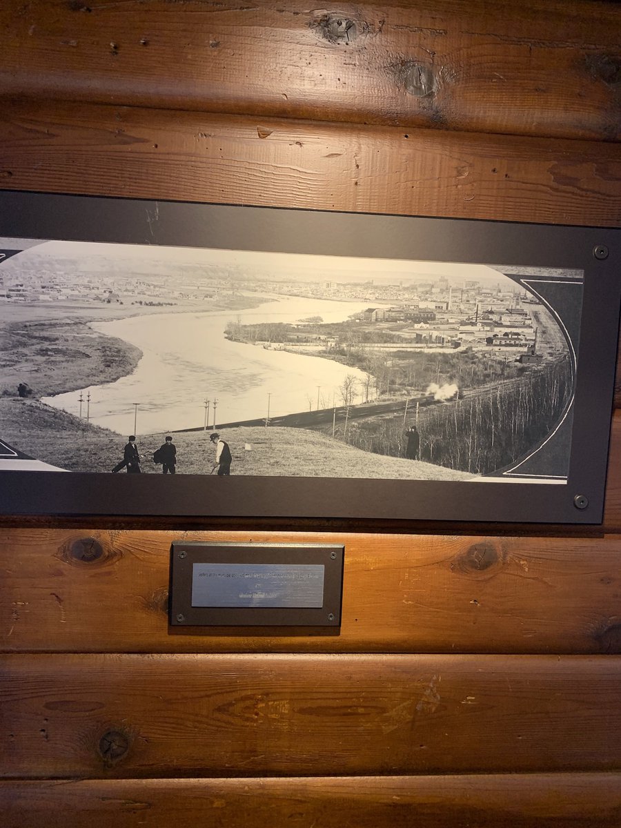 wmdeboer's tweet photo. @MPelletierCIO Here is one of Shaganappi Point from 1923. I think you can see that bridge in the background from one of the pictures you shared. Sorry it’s from so far out. https://t.co/n1hxn9h0Qb