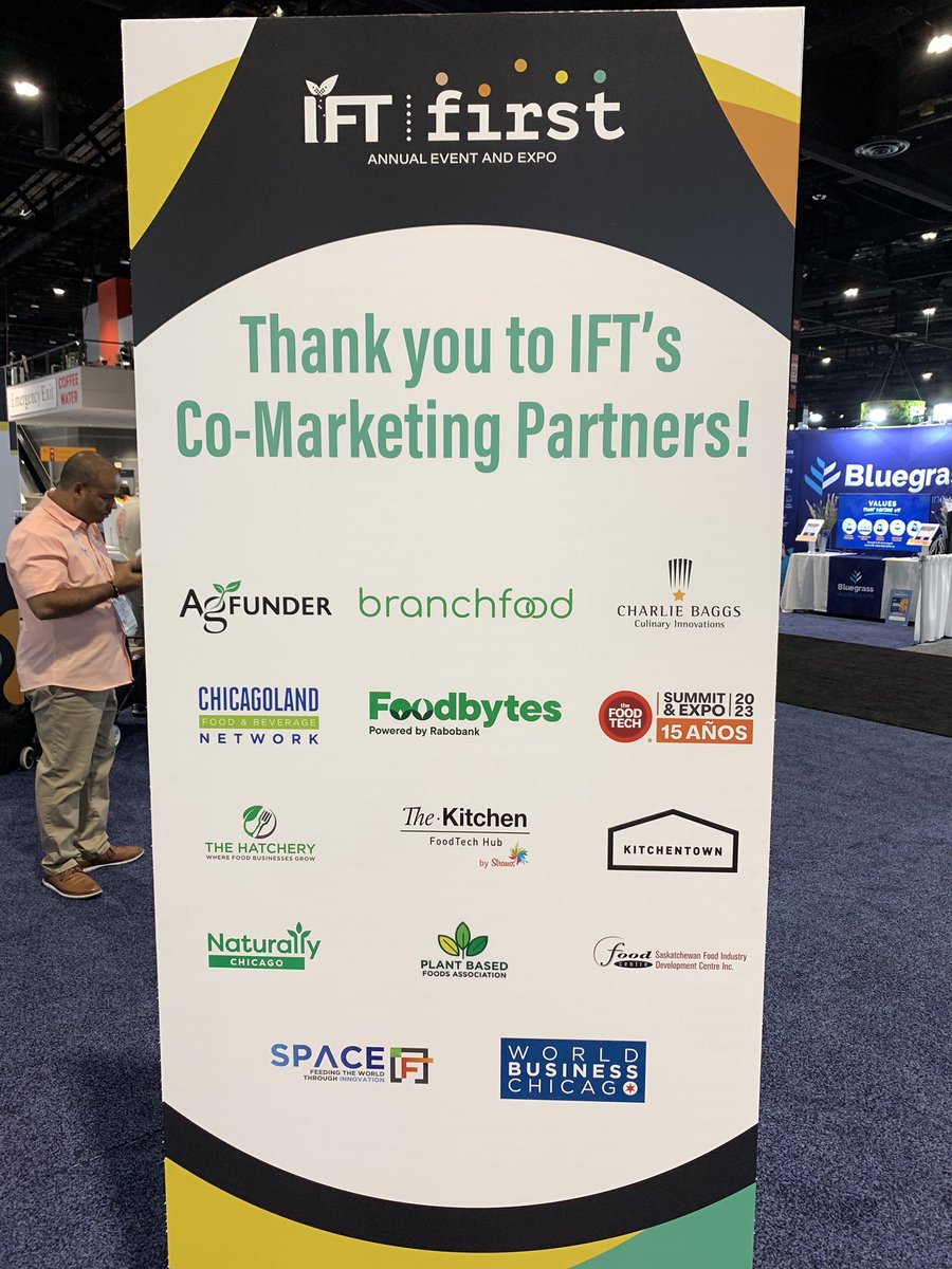 chgofood's tweet image. Day 1 of our #IFTFirst2023 experience is a wrap! Thanks to @IFT for making us one of their co-marketing partners. We can't wait to meet others tomorrow and Wednesday!