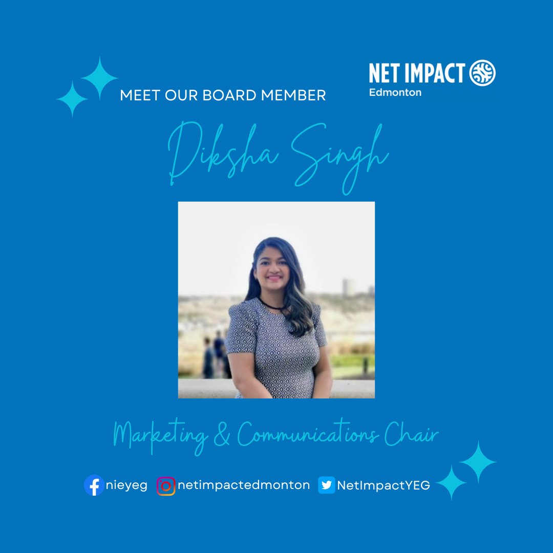 🔆Another #WelcomeWednesday post to introduce our 2023-2024 board members in the coming weeks🔆

Here's what Diksha said about her #role with #NIE - “I develop and implement marketing and communications strategies, aligned with the overall mission of the chapter.”