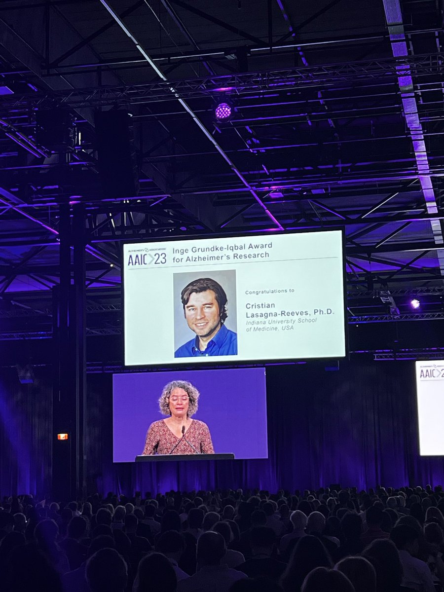 What a fantastic plenary and Congrats to <a href="/LasagnaLab/">Lasagna-Reeves Lab</a>