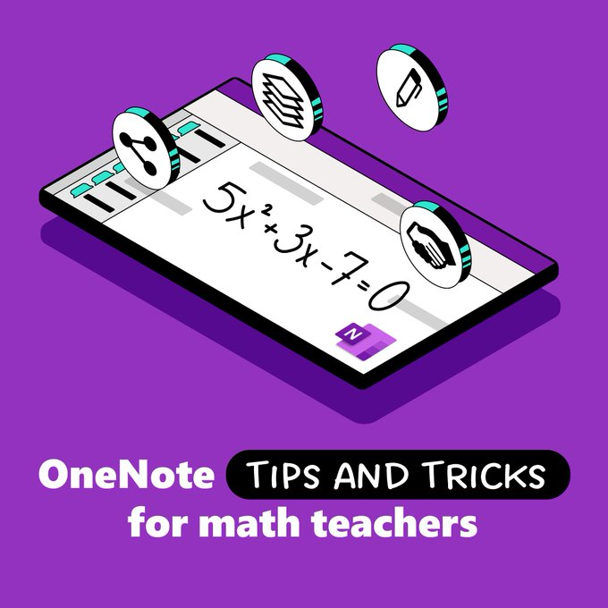 mtholfsen's tweet image. Finding new ways to engage with students and make learning more fun can be challenging, but these math tips and tricks for #OneNote are here to help 💜  

Check out the full list: msft.it/6015g4G13 

#mathchat #edtech