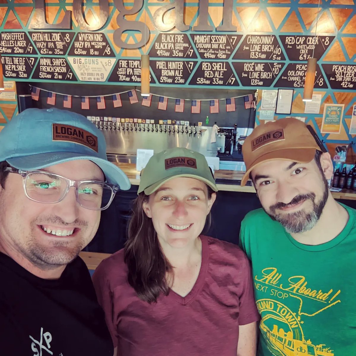 🚨 New Merch Alert 🚨Sweet new baseball caps have arrived! 🧢 Sporting a sweet leather patch they come in green, blue, and brown! 🔥 Perfect for the summer weather, ☀️ stay cool and look cool 😎 
#loganbrewing #loganbeer #logantaproom #newmerch #newhats #baseballcap #ballcap