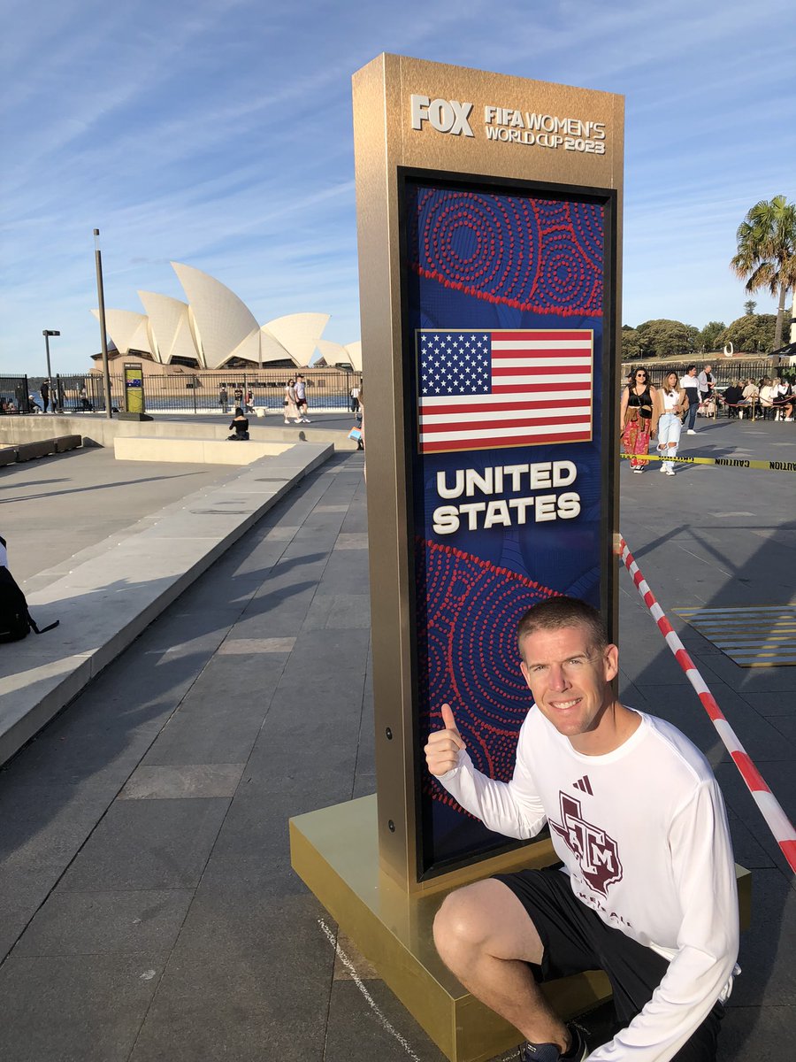 A beautiful day in Sydney-taking a look at the broadcast area for the Women’s World Cup!!!