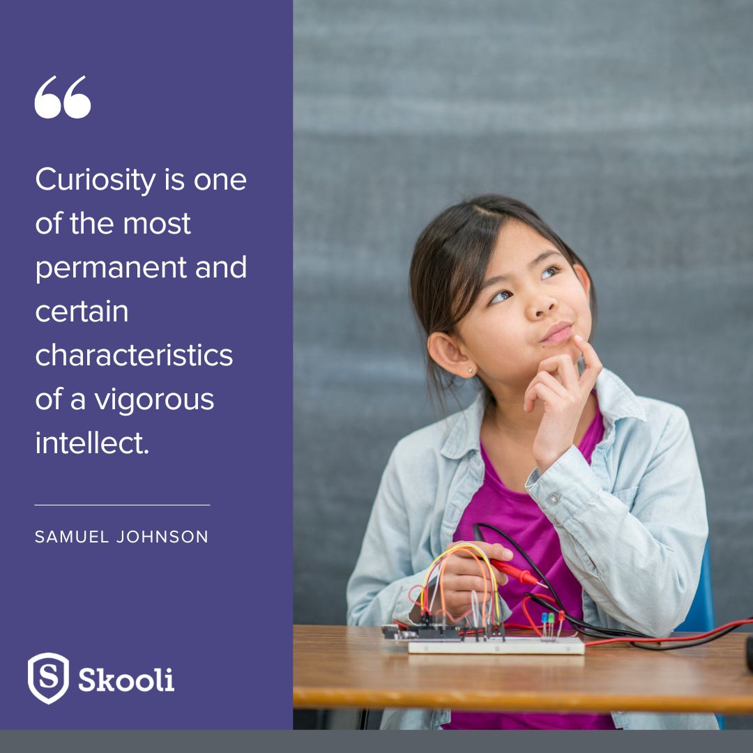 A curious student is a willing student. #Skooli's professional #onlinetutors nurture and encourage #curiosity in students as they #learn.
