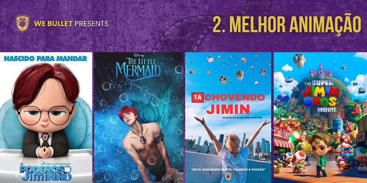 parkjimin_ps's tweet photo. 🏆 • Melhor animação
1. O poderoso jiminho
2. O pequeno sereio
3. Tá chovendo Jimin
4. Super Jimin Bros
#Jiminverso #WeBullet https://t.co/ik5zH9gpcq