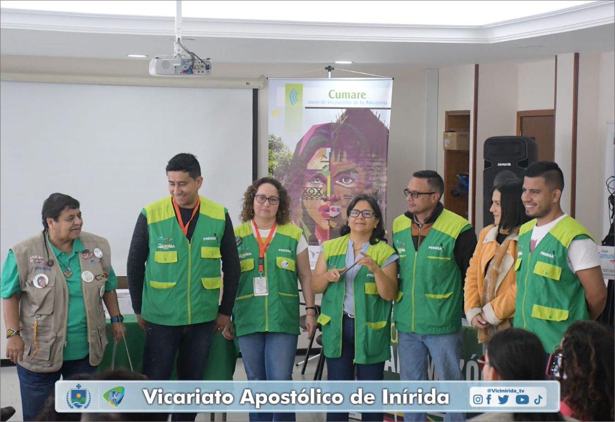 ViciniridaTv's tweet photo. #TallerPeriodismoAmbiental 🎤📹♻️🌎 || Durante los días 11, 12 y 13 de julio en #Bogotá, Colombia, se realizó el Tercer Taller sobre PERIODISMO AMBIENTAL desde y para la #AMAZONÍA, realizado por el grupo #COMUNICARTE, bajo el #ProyectoCumare, voces de los pueblos de la Amazonía. https://t.co/dKjsAN99Jc