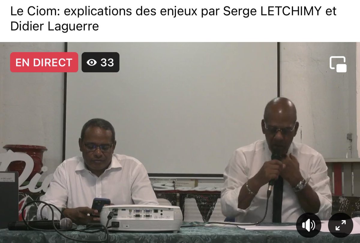 sandracasanova's tweet image. fb.watch/lRA6cc9IE-/ #CIOM #SergeLetchimy #Martinique