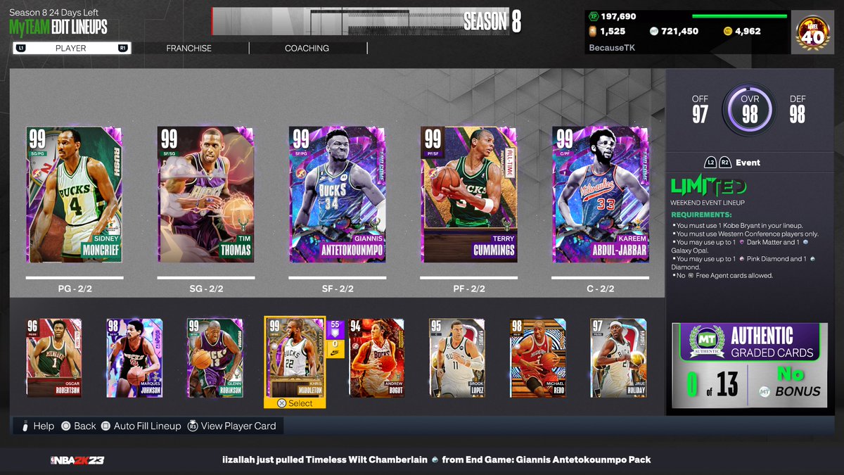 RT @BecauseTK: 17/30: All-Time Milwaukee Bucks https://t.co/iJmZTQWNN2