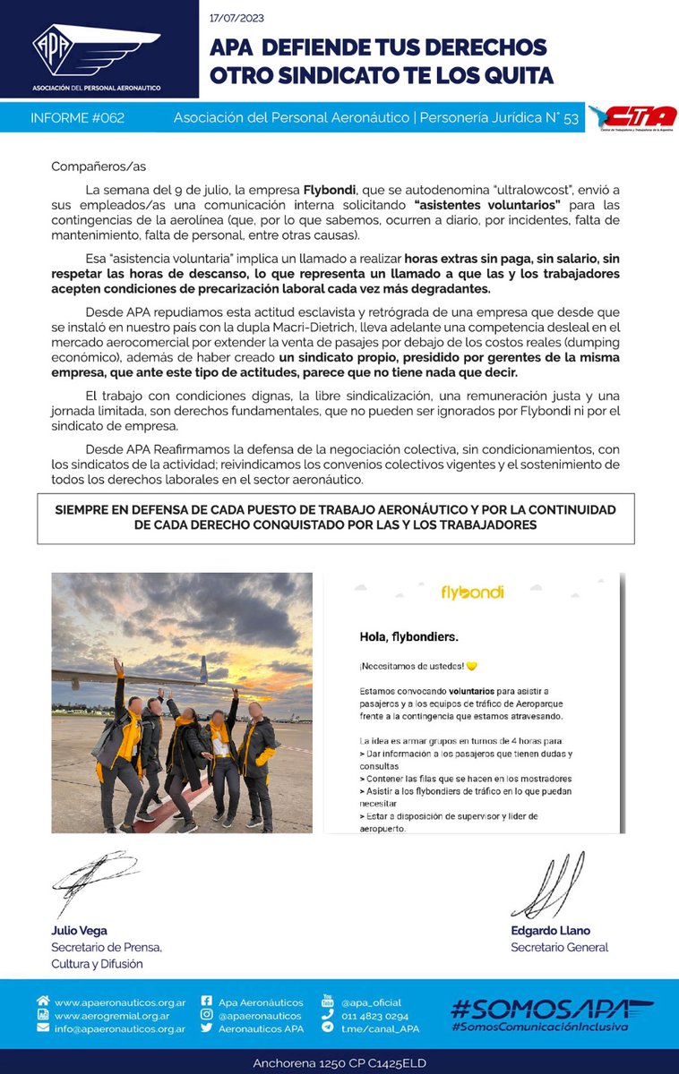 APAERONAUTICOS's tweet photo. Siempre vamos por más derechos https://t.co/O92C1bzWZY