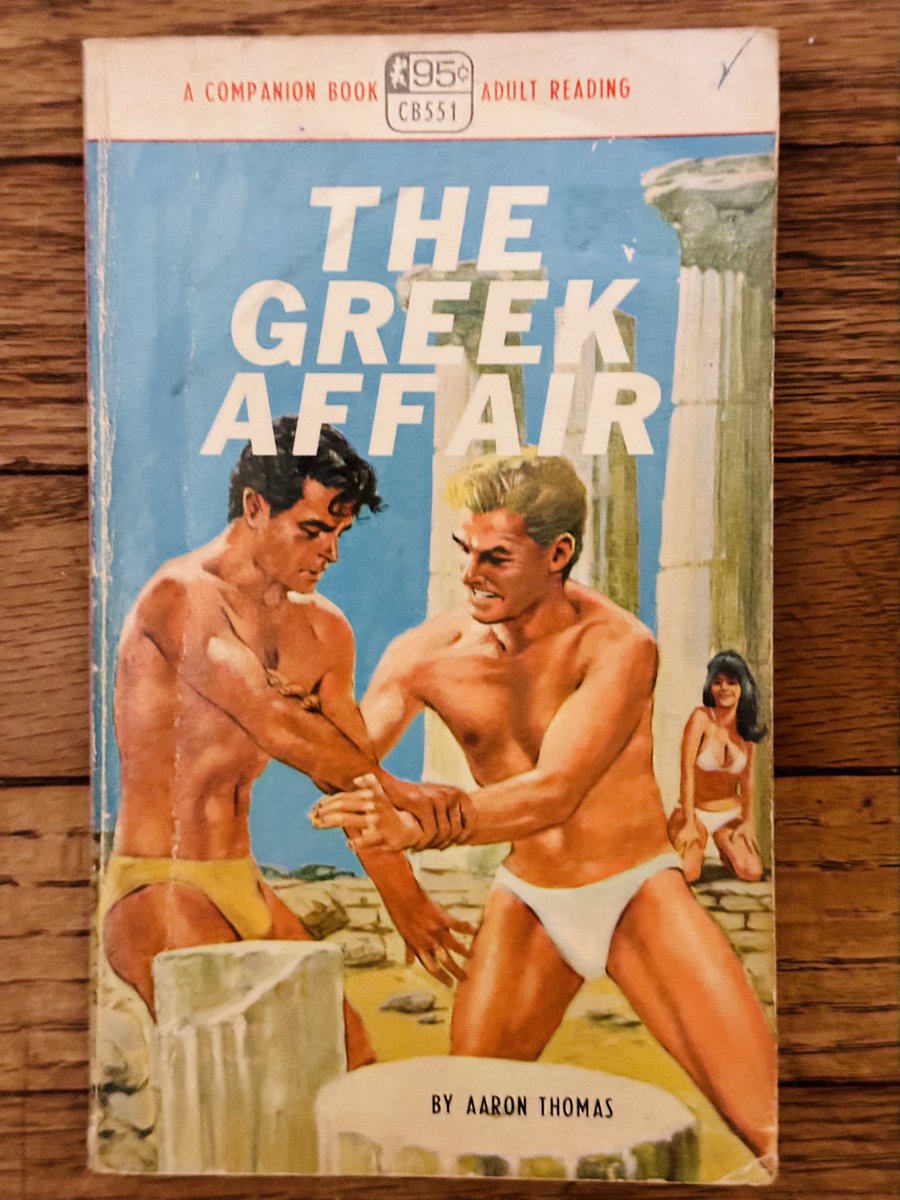 arkhamlibrarian's tweet photo. The gay pulp parade continues. I swear to pan that in 1968 Greenleaf was on the cusp of developing a real gay literature. #DailyPaperback https://t.co/vpz8cfJte0