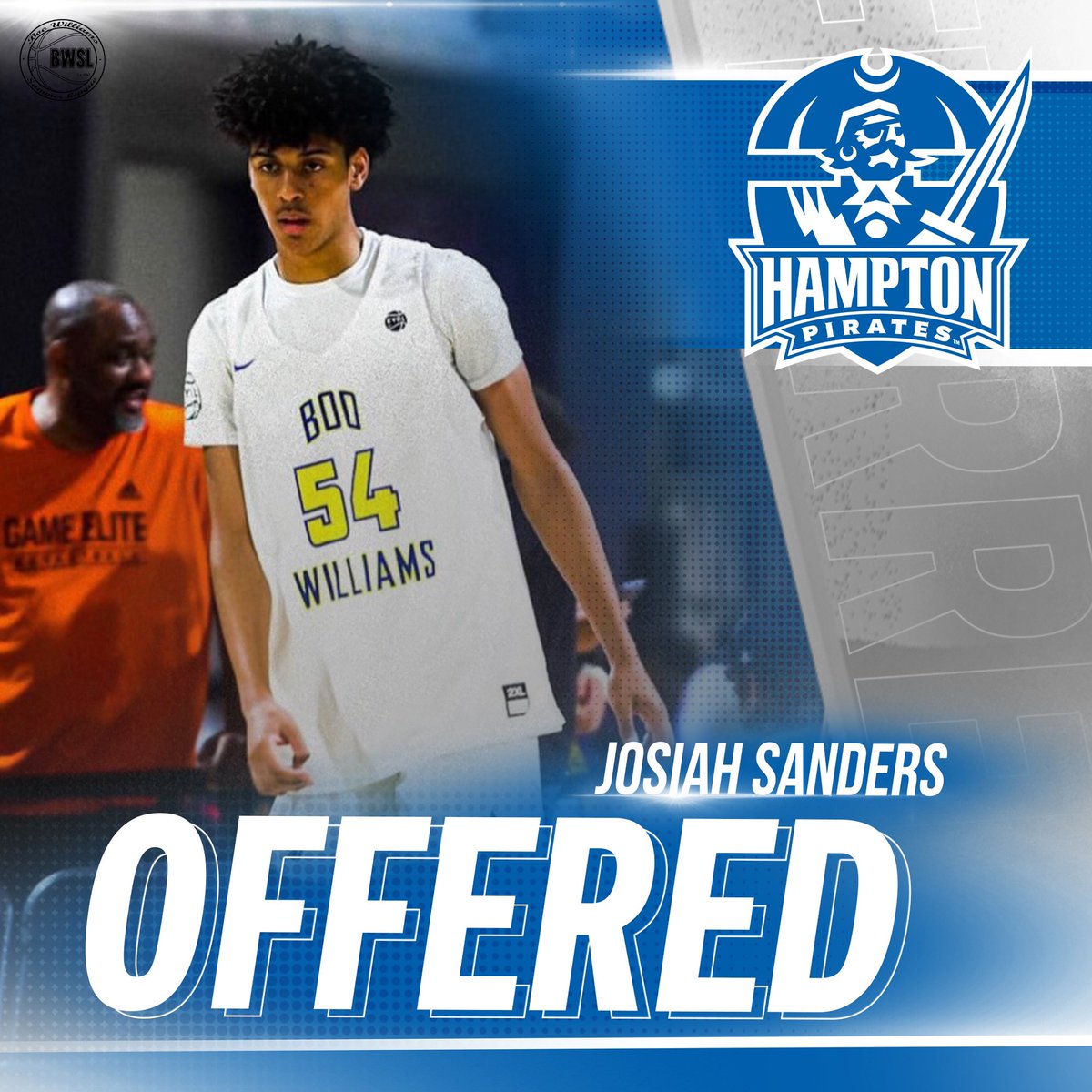 BooWilliamsAAU's tweet photo. 2026 Josiah Sanders receives an offer from Hampton University.
🗣️BwslBasketball #bwslmade #EYBL2023 #nike #nikebasketball #provenground #bringyourgame https://t.co/BmcCYPmZjx
