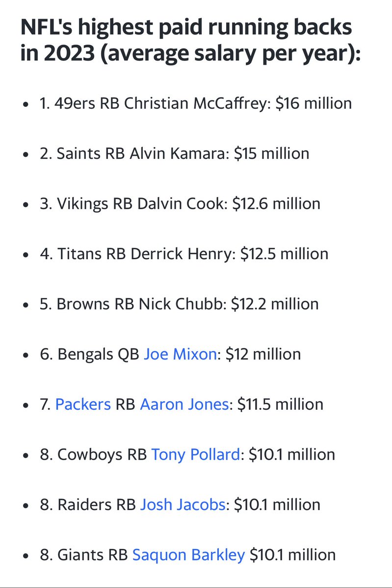 MLockhart16's tweet photo. @DezBryant Would look different if we’re comparing RB1s vs Kickers. https://t.co/SYmWLa0IAG