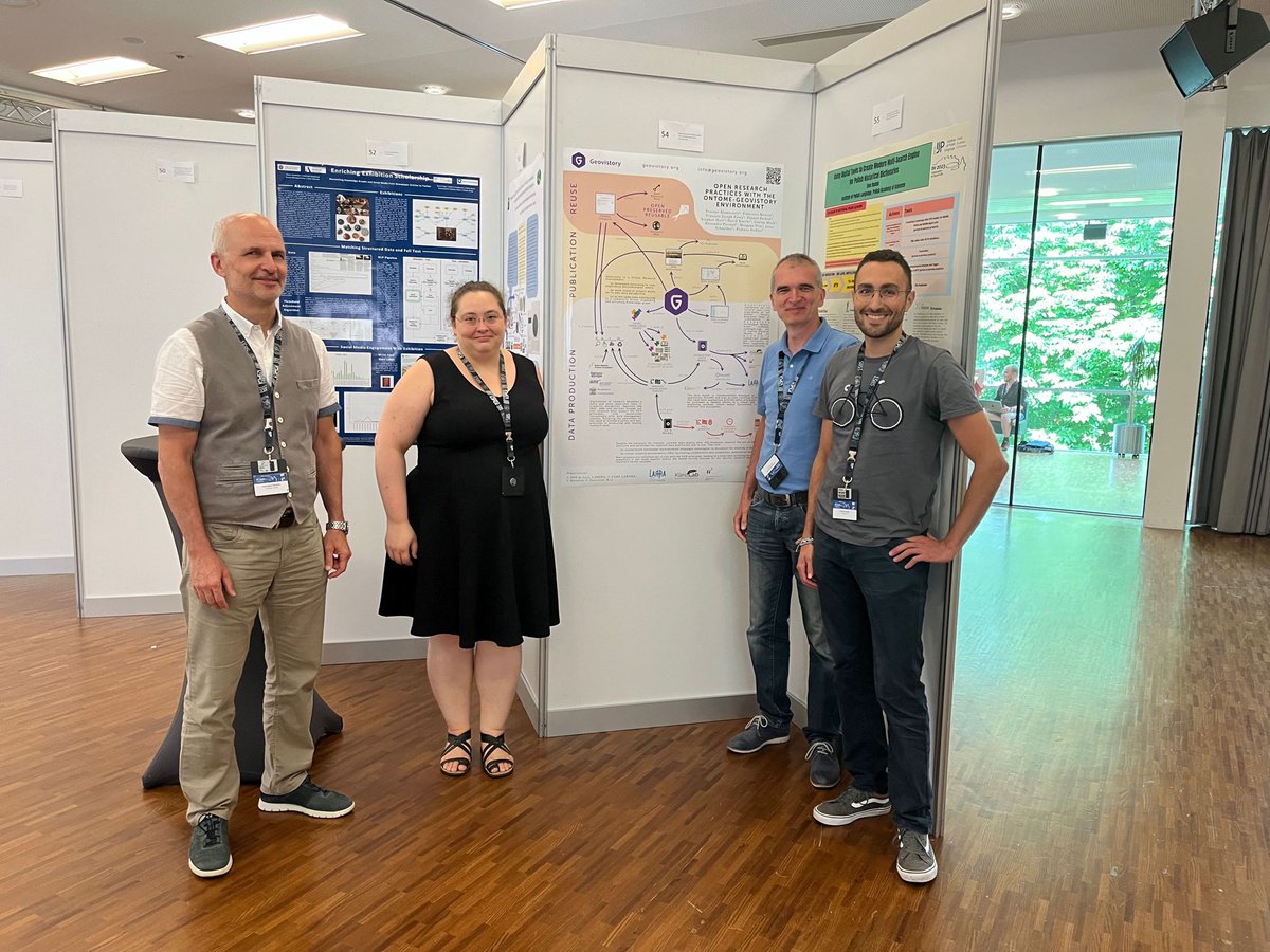 Great to present #Geovistory together with <a href="/arhn_larhra/">Axe de recherche en histoire numérique - ARHN</a> at the #DH23 in Graz last week and to get to know the DH community in live! :)