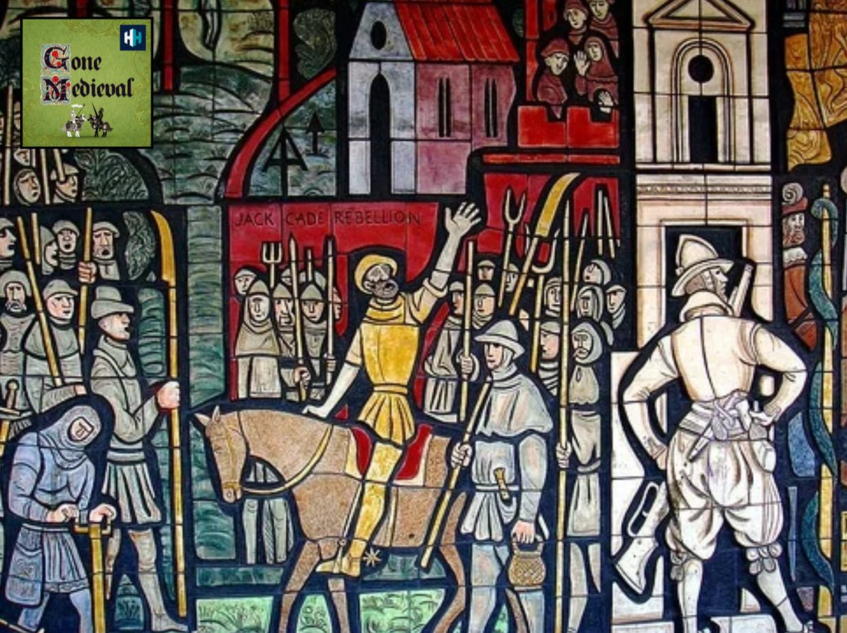 HistoryHit's tweet photo. In today’s Gone Medieval podcast @MattLewisAuthor tells the thrilling story of Jack Cade. How did he go from being an ordinary man to the leader of a 47,000 strong popular uprising, the spark that ignited the Wars of the Roses? https://t.co/UUBLXHOmV7 https://t.co/oy0zuxotFG