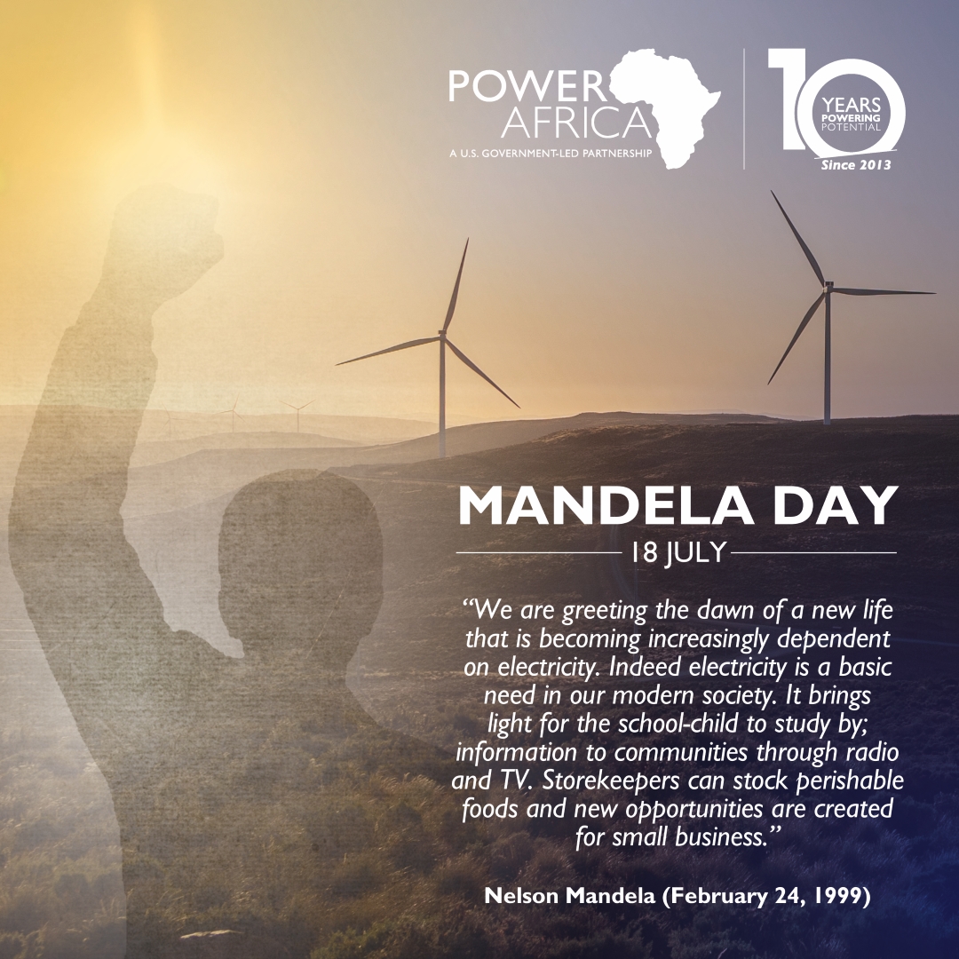 "...#electricity is a basic need in our modern society. It brings light for the school-child to study by; information to communities through radio and TV. Storekeepers can stock perishable foods and new opportunities are created for small business, " <a href="/NelsonMandela/">NelsonMandela</a>

#MandelaDay