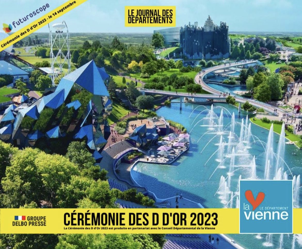 Très heureux d’accueillir dans le <a href="/departement86/">Département de la Vienne</a> la cérémonie des D D’OR des Départements de France au <a href="/futuroscope/">Futuroscope</a> le 14 septembre prochain en partenariat avec <a href="/departementsfr/">Révise ton code !</a> et @DelboPresse. 

🟢 Les Départements sont au cœur des innovations territoriales !
