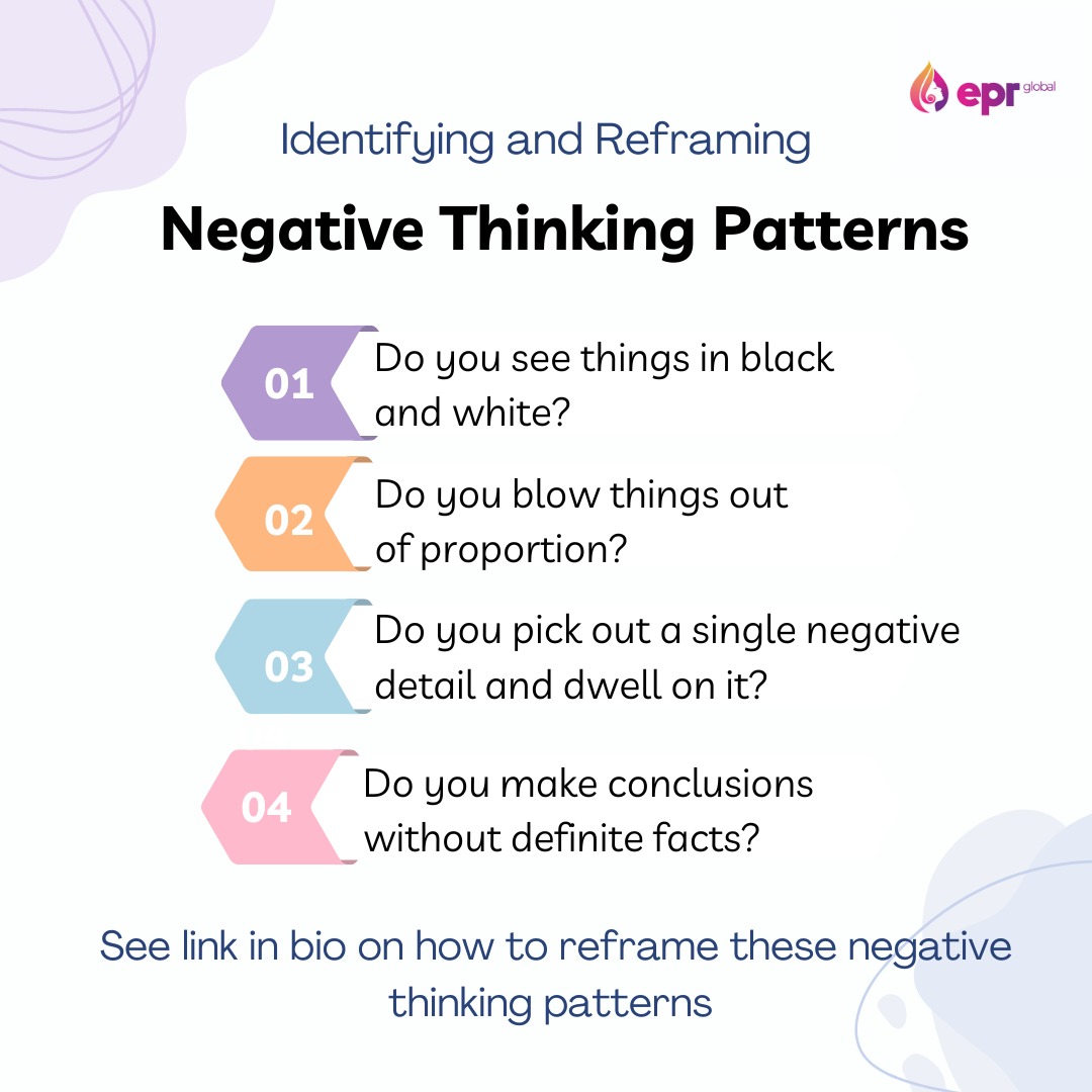 eprglobal's tweet image. If your answer is YES, it’s time to reframe your thinking patterns! We have an exciting article on our LinkedIn page to help you reframe your thinking patterns just for you.

#negativethinkingpatterns #reframethoughts #eprglobal